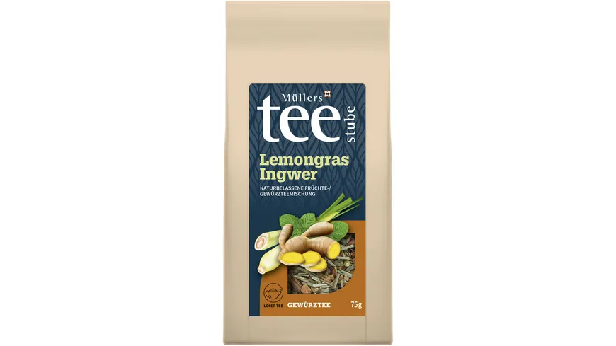 Müllers Teestube Kräutertee Lemongras & Ingwer 75 g
