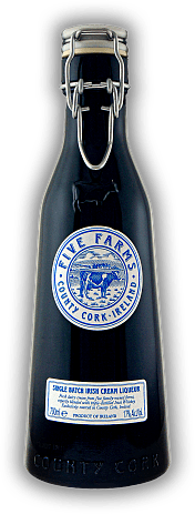 Five Farms Single Batch Irish Cream Liqueur Five Farms Single Batch Irish Cream Liqueur Premium Irish-Cream-Likör. 0,7	 Liter - Vol 17%