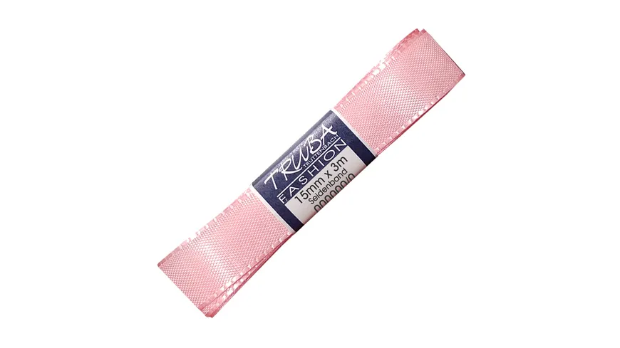 TRUBA Seidenband mit Webkante rosa 0404-1502-0003 3 m rosa