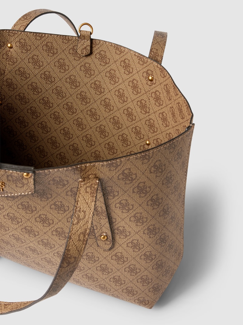 Tote Bag mit Allover-Muster Modell 'BRENTON' in sand