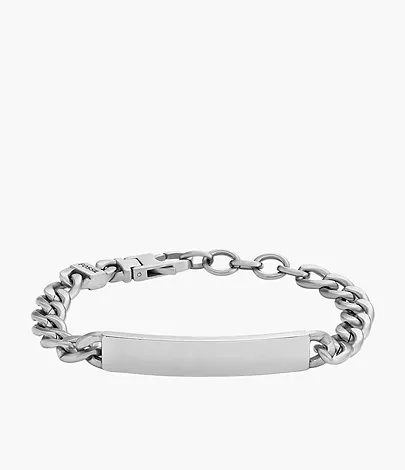 Fossil Armband Drew Plakette Edelstahl
