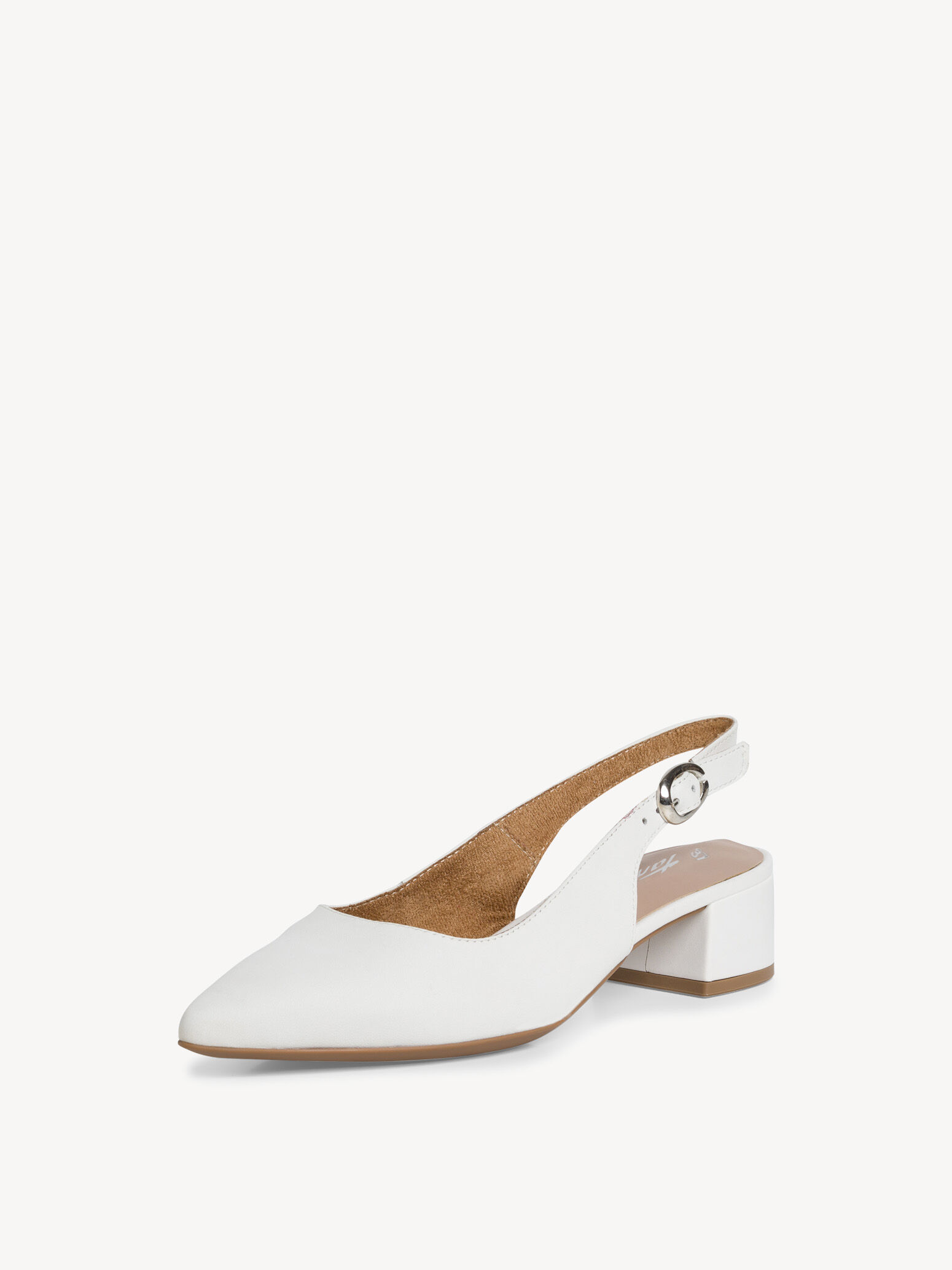 Escarpin en cuir - blanc