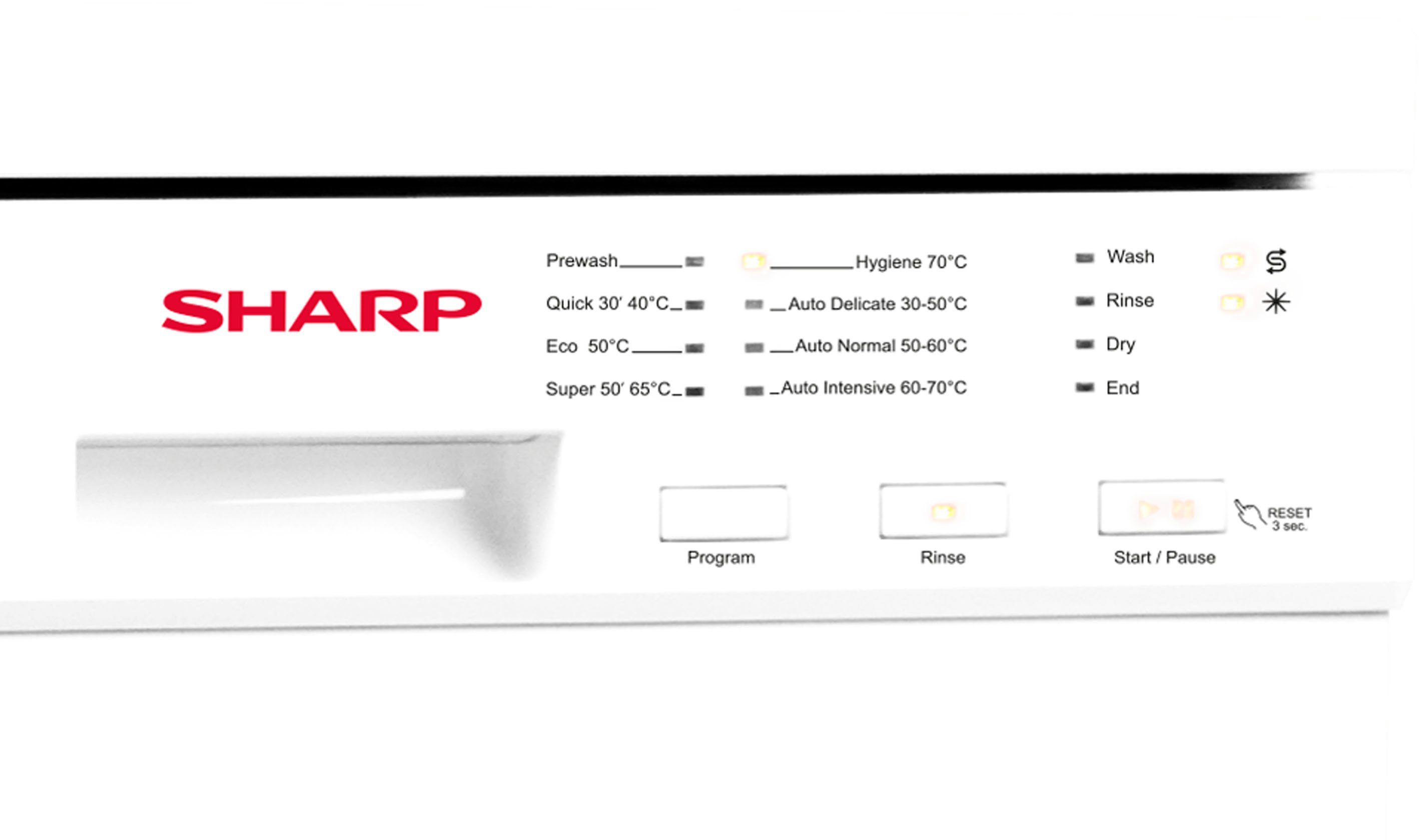 Sharp Standgeschirrspüler, QW-NS22F47EW-DE, 9 Maßgedecke