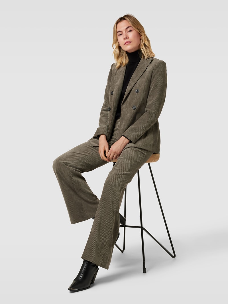 Blazer aus Cord in khaki