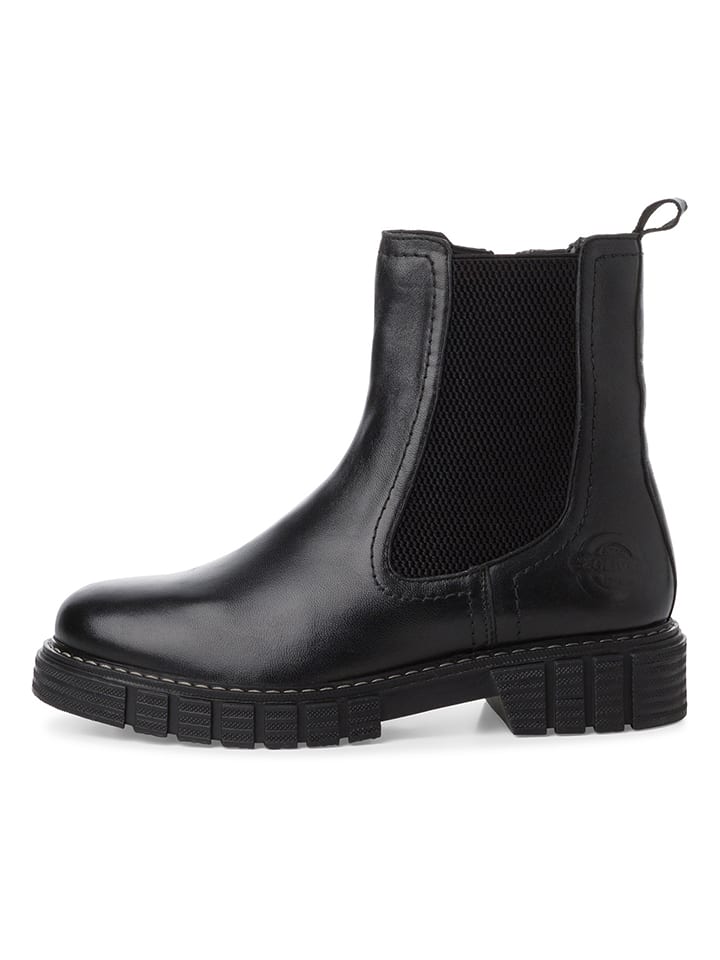 s.Oliver Leder-Boots in Schwarz günstig kaufen
