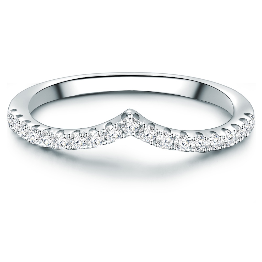 Trilani Bague en argent Argent sterling Oxyde de zirconium (CZ) en Argent Bague