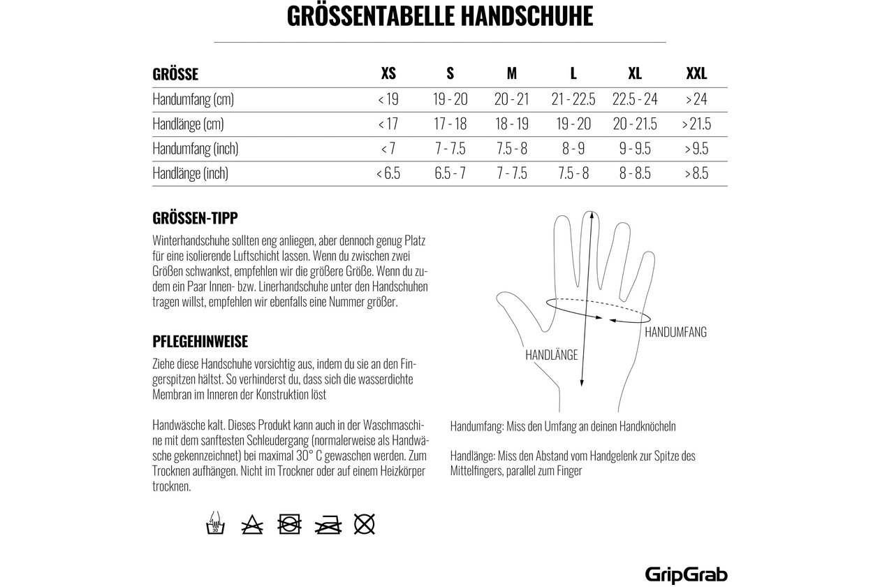 GRIPGRAB Polaris 2 Waterproof Winter Langfinger Handschuhe - 2023