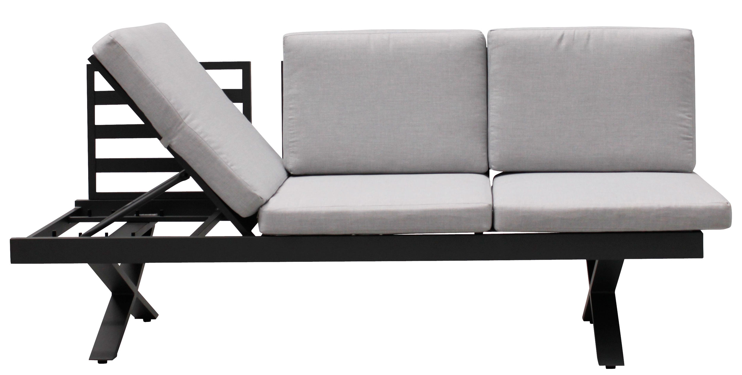 OUTDOORGartensofa Klappfunkt. links
