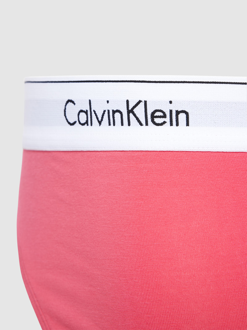 Slip mit elastischem Logo-Bund im 3er-Pack in pink