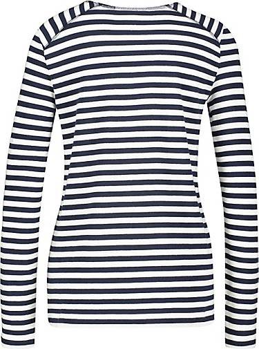 Marc O' Polo DENIM Damen Langarmshirt RINGEL-LONGSLEEVE aus Bio-Baumwolle Regular Fit