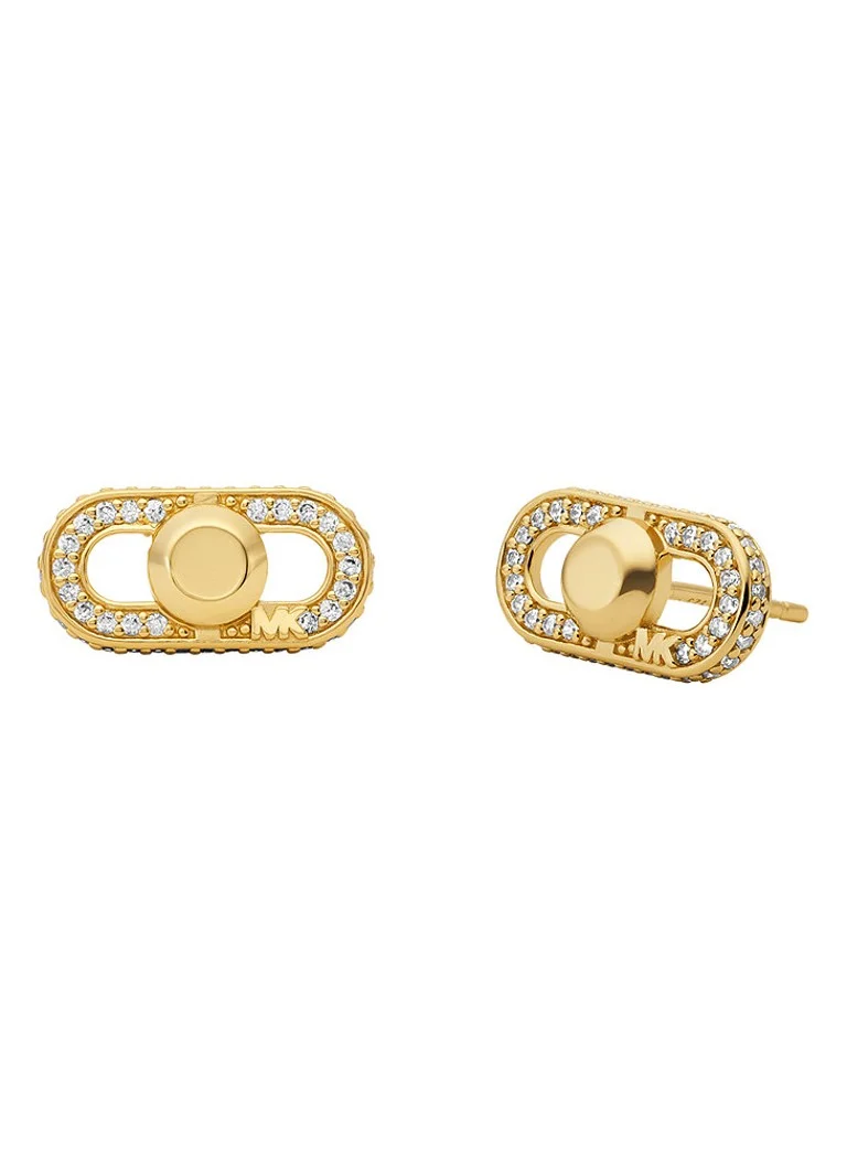 Orecchini a lobo Michael Kors Premium placcati in oro MKC1738CZ710