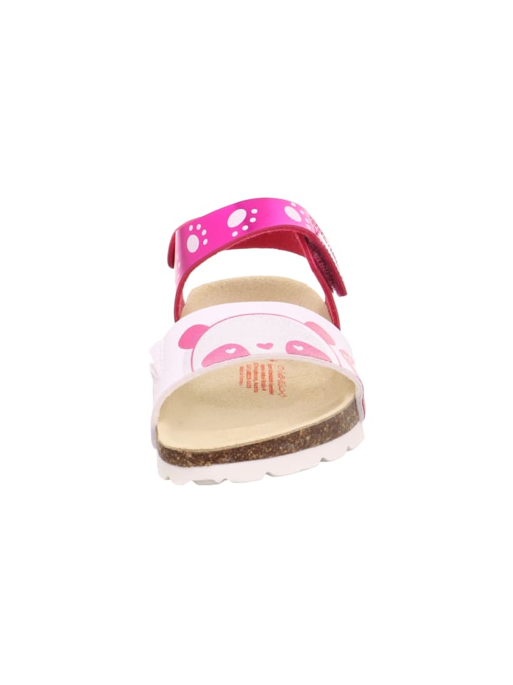 superfit Tieffußbett Sandale FUSSBETTPANTOFFEL in Pink/Weiß günstig kaufen