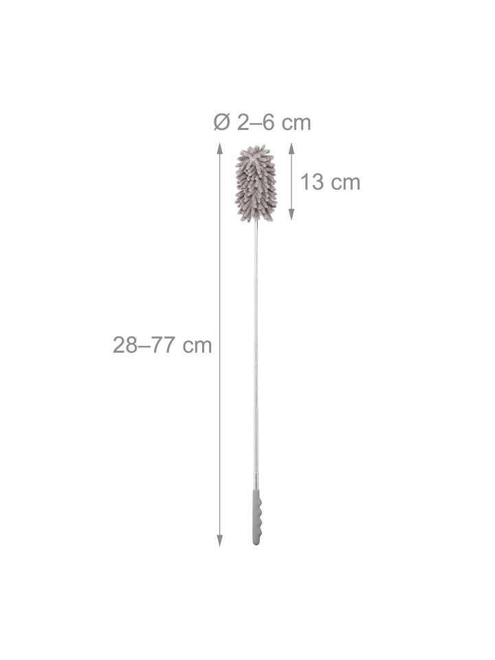 relaxdays 3 x Staubwedel in Grau - 77 cm Länge günstig kaufen onesize