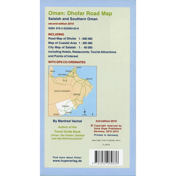 Oman: Dhofar Road Map - Straßenkarte