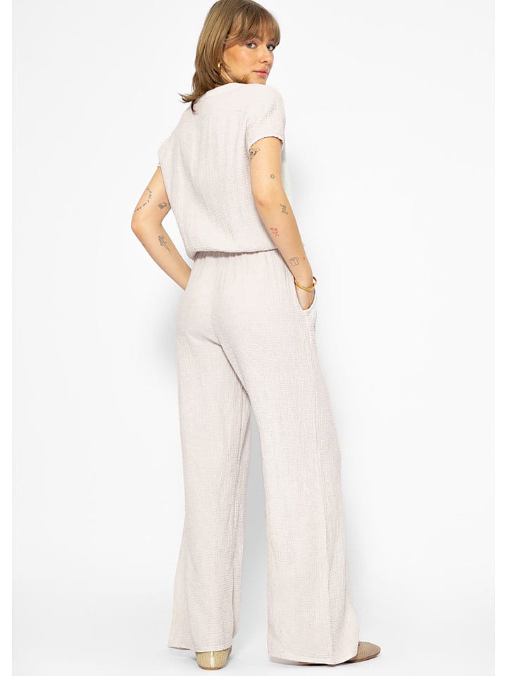 SASSYCLASSY Jumpsuit in Creme günstig kaufen