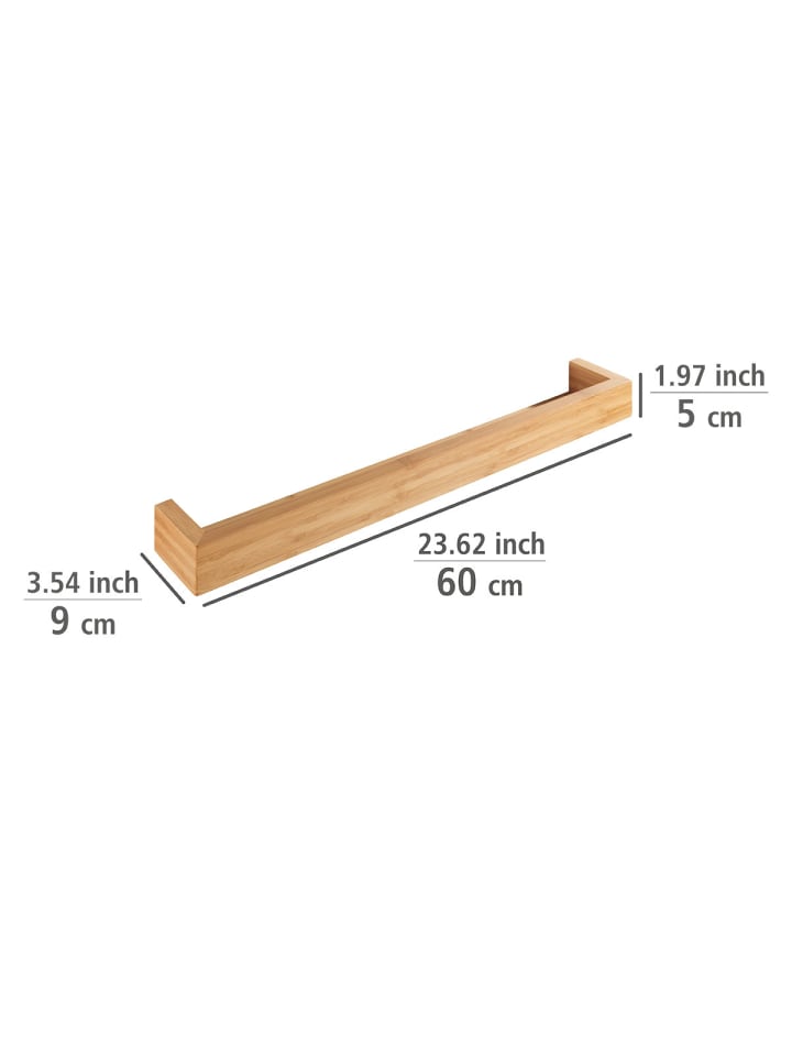 Wenko Wandregal Mod. Bambusa aus Bambus, 60 cm, Wandregal Bambusa aus Bambus, 60 cm in natur günstig kaufen onesize