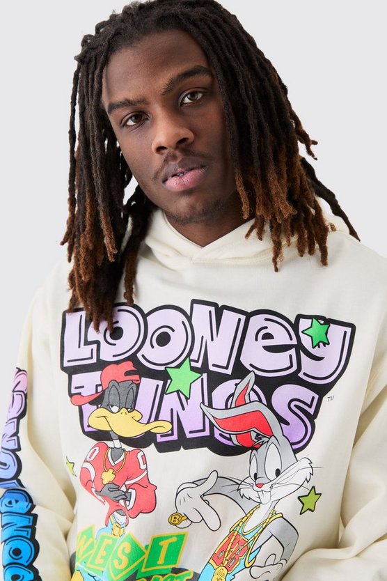 Oversize Hoodie mit lizenziertem Looney Tunes Print
