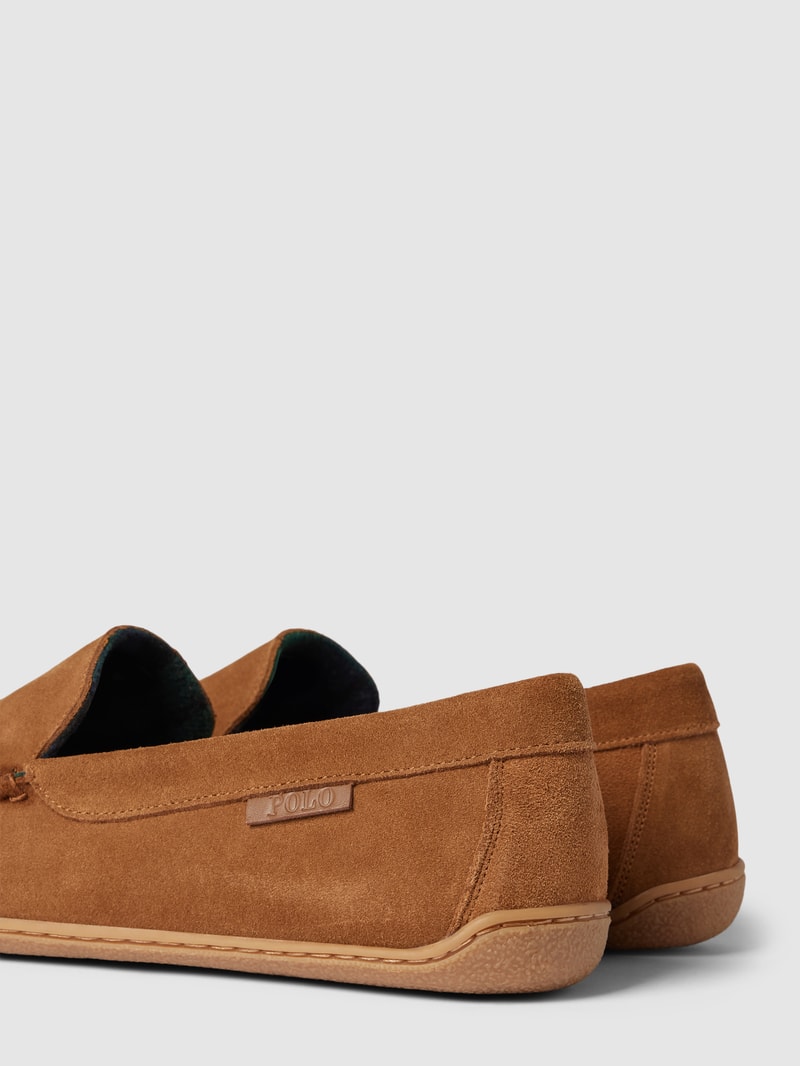 Mokassins aus Leder Modell 'BRENAN' in cognac