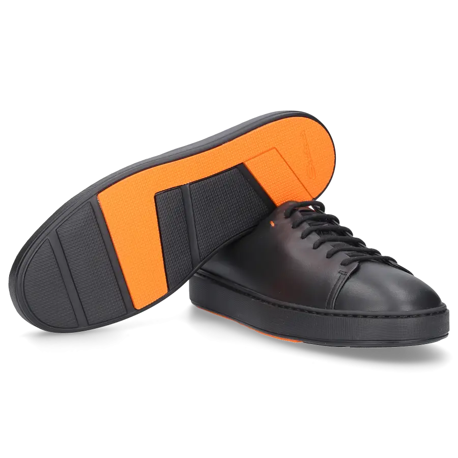 Santoni - Sneaker low 21640 Kalbsleder - schwarz