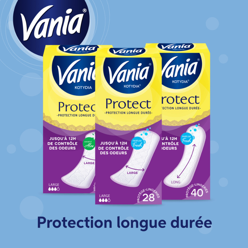 vania Kotydia Protège-Slips, Protect, Large, Parfum Fresh, 28 Protège-Slips Protège-slips