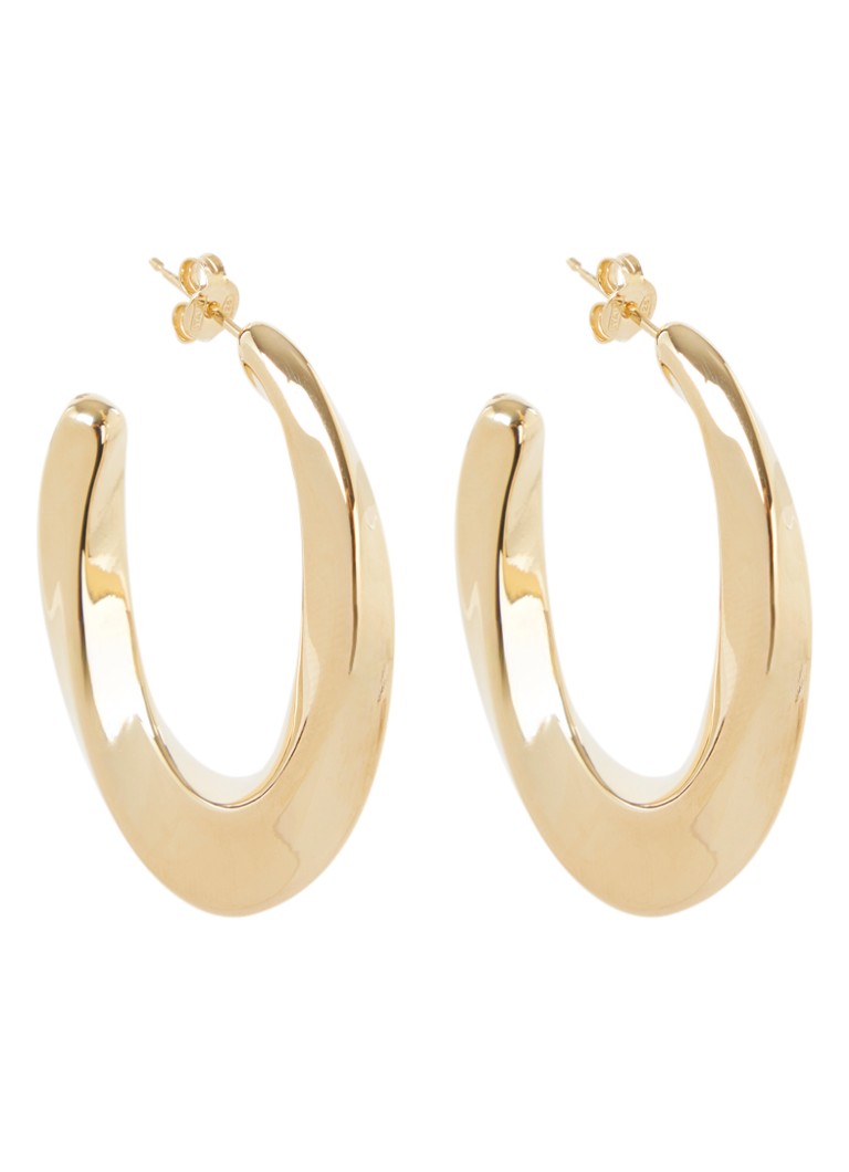 Cercei clasici placați cu aur de la LOTTO Jewelry