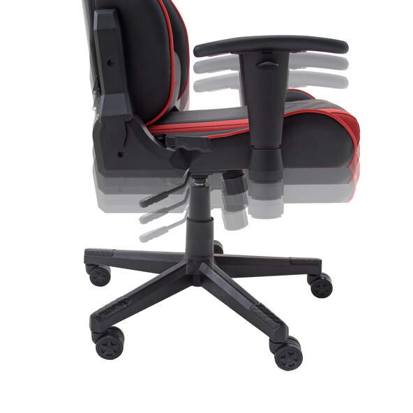 Gaming-Stuhl Chefsessel, schwarz-rot