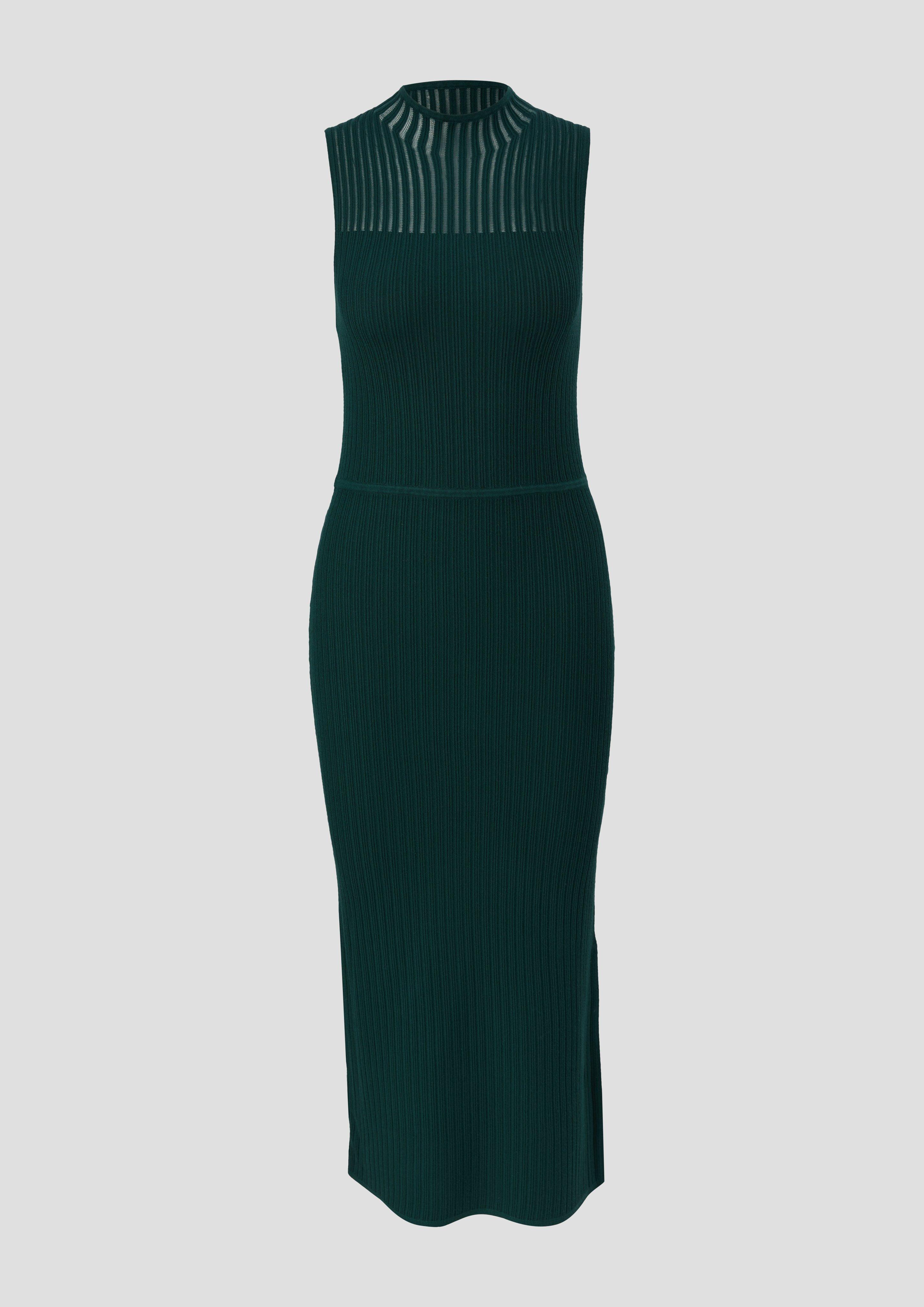Rippstrick-Midikleid aus Viskosemix  2135859-7889
