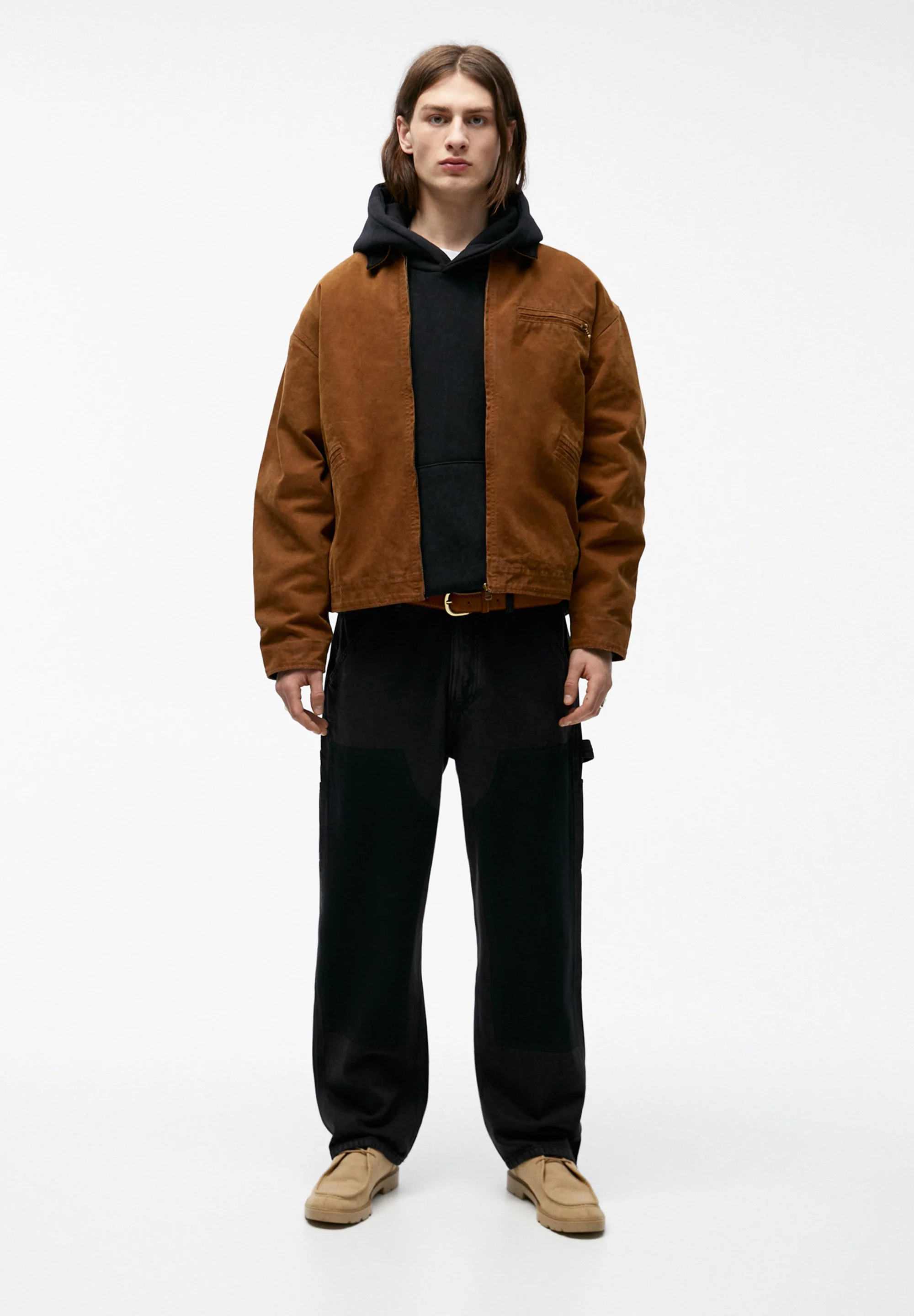 PULL&BEAR CUELLO EN CONTRASTE - Chaqueta de entretiempo