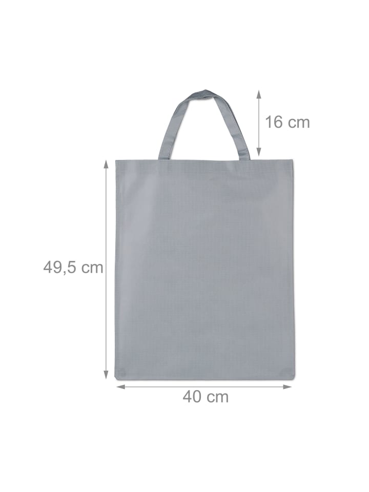 relaxdays 10x Stoffbeutel in Grau günstig kaufen onesize