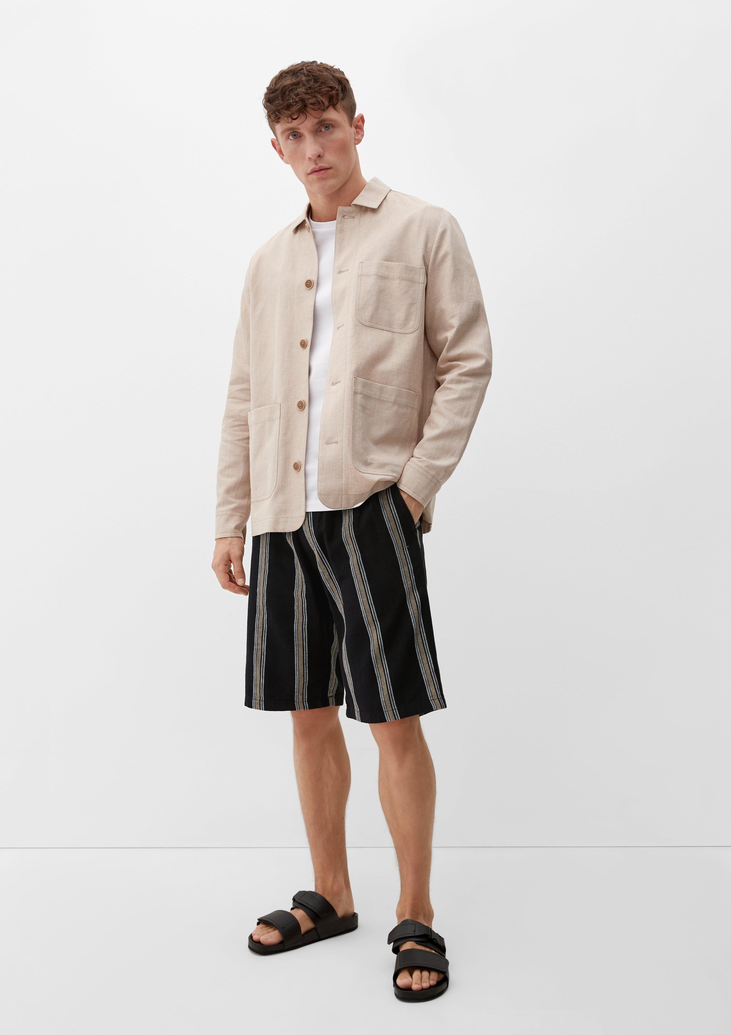 Relaxed: Bermuda mit Streifen  2132058-99G7