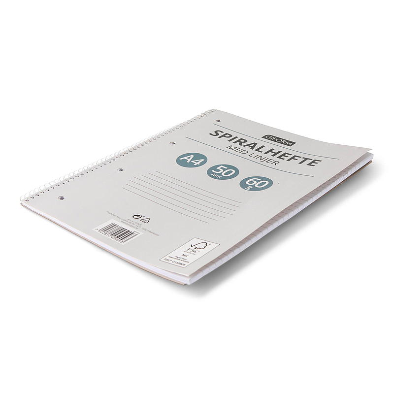 Giform Spiralhefte A4 5-pk linjer