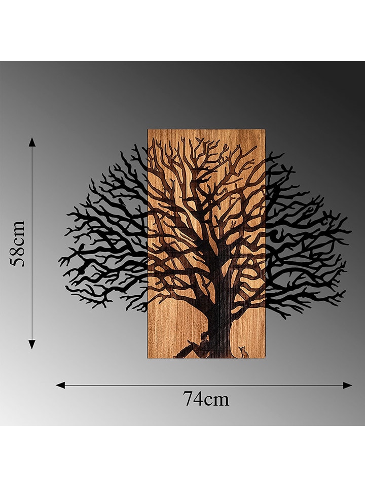 ABERTO DESIGN Wanddekor - (B)74 x (H)58 cm günstig kaufen onesize