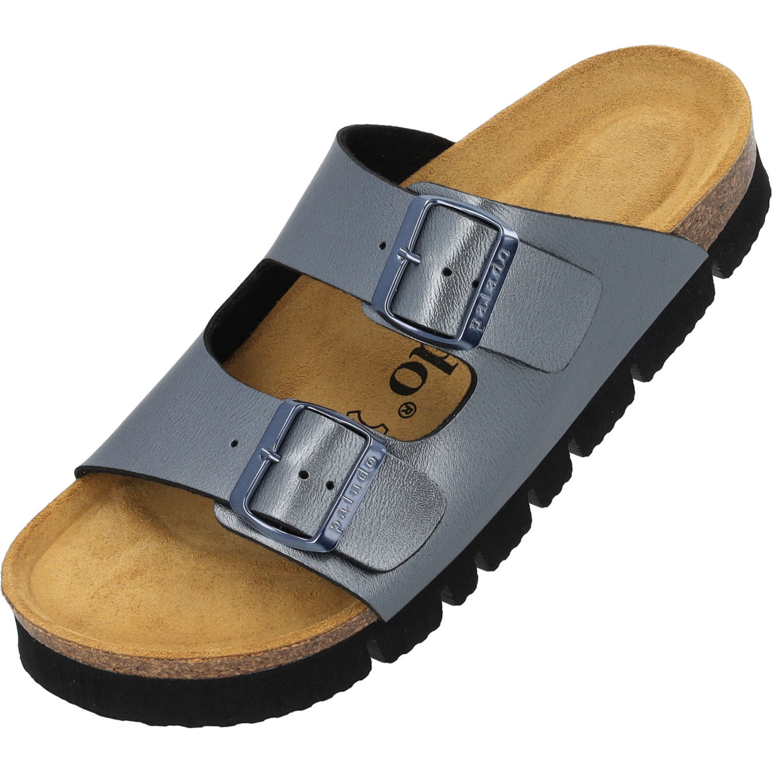 Palado Korfu PL Metallic, Pantoletten, Damen, Anthrazit