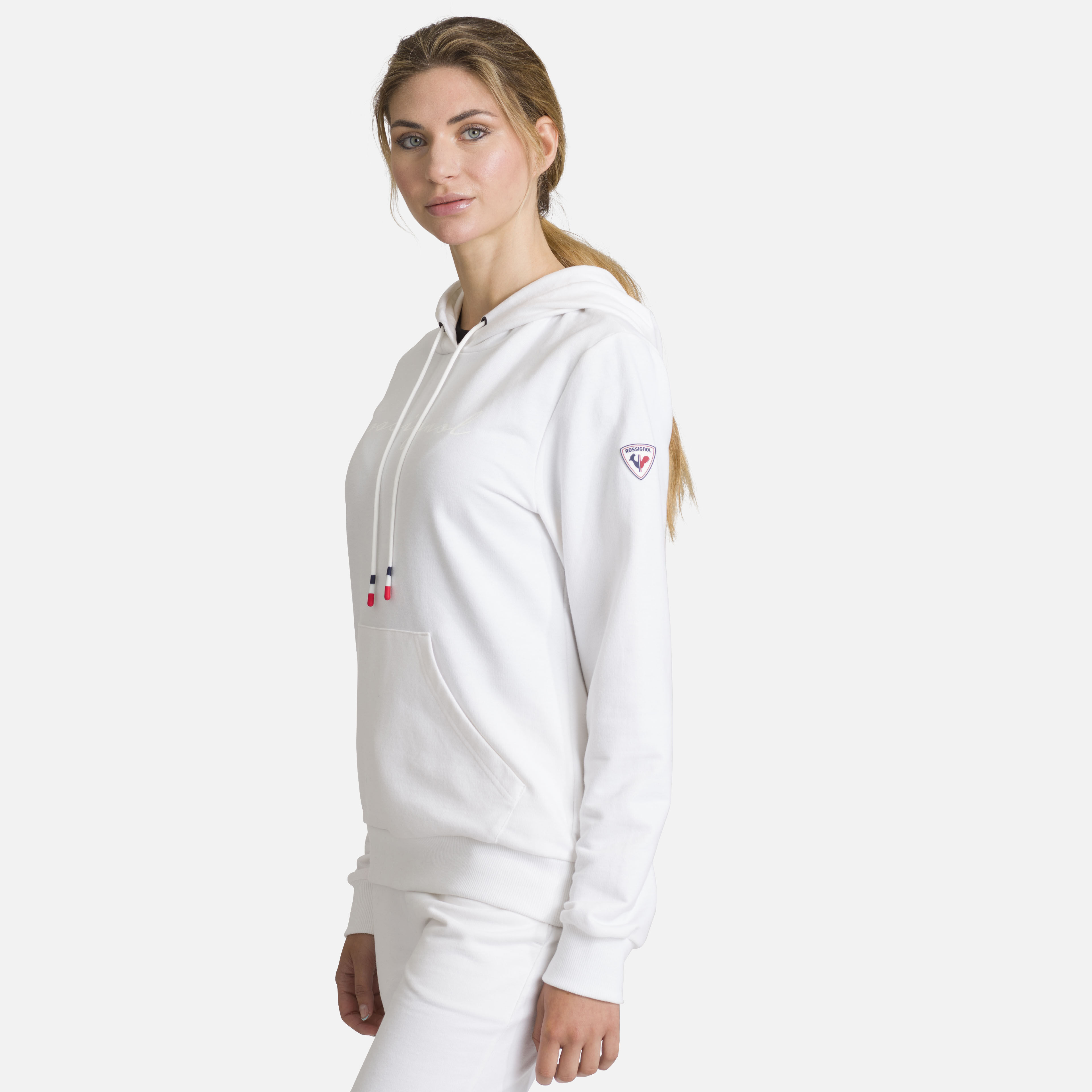 Sweat en coton à capuche Logo Femme