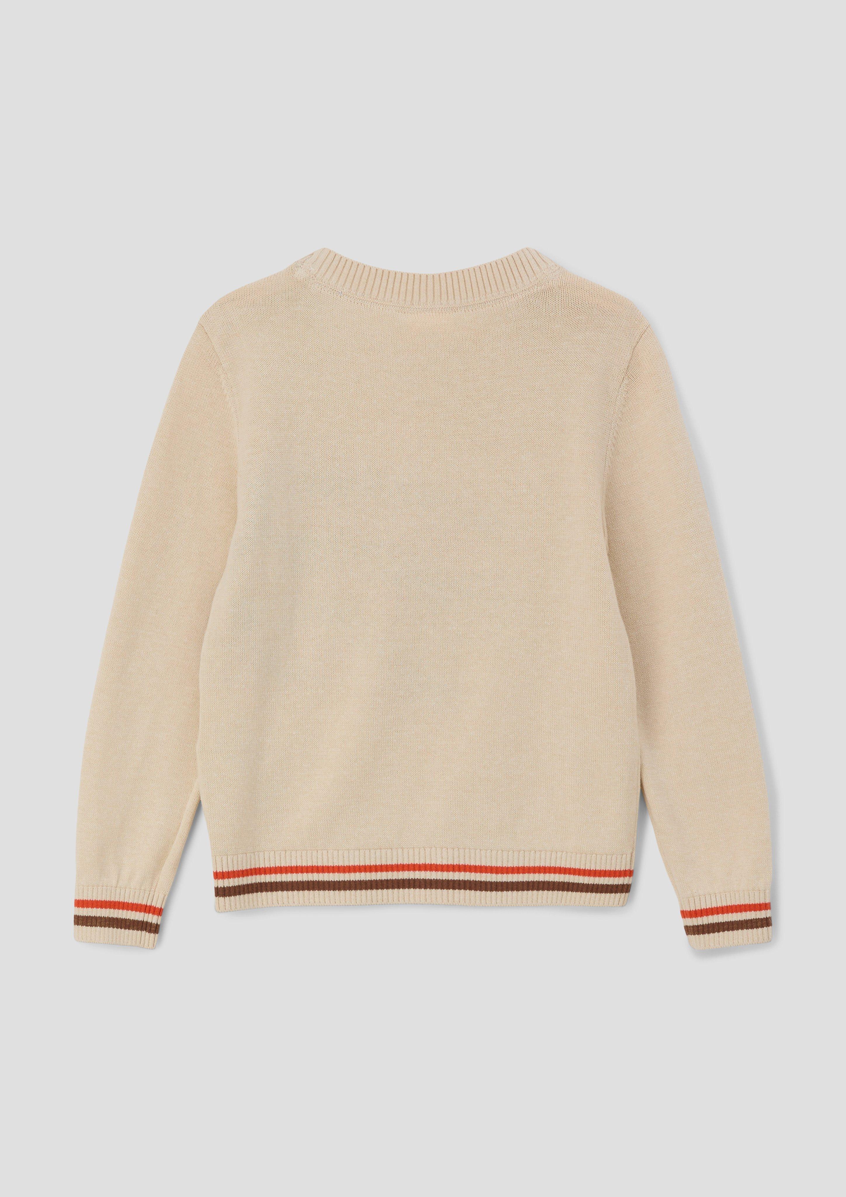 Strickpullover mit Intarsie  2137512-8120