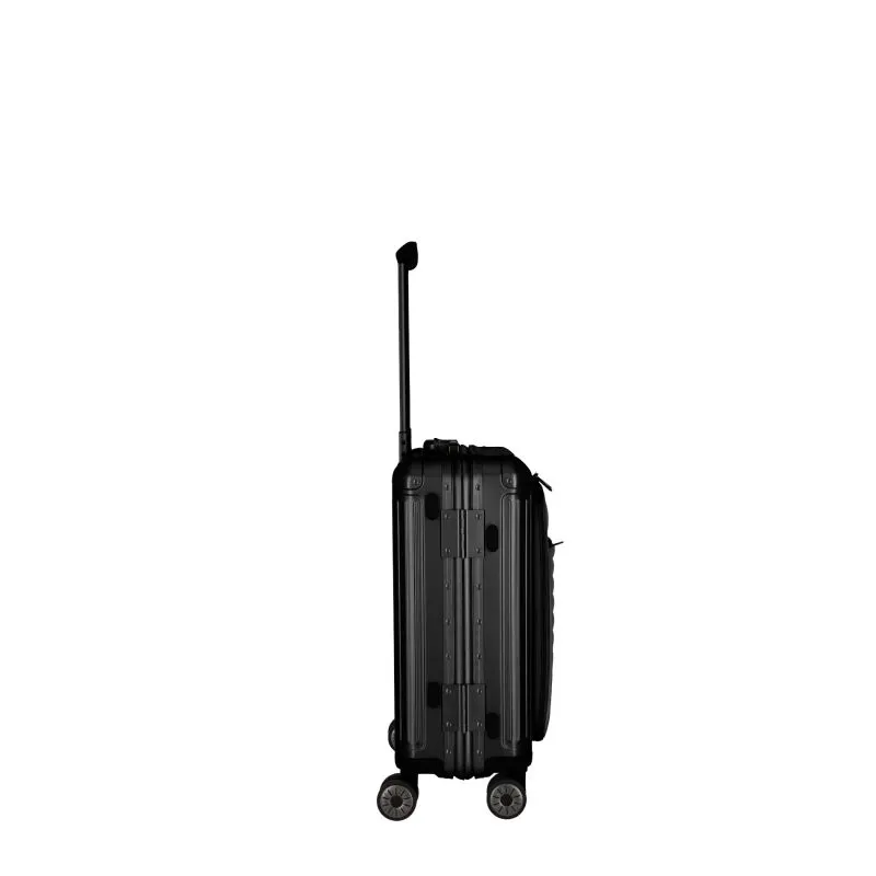 Travelite NEXT Trolley S mit Vortasche 4 Rollen (55cm) - Schwarz