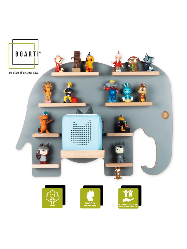 BOARTI Regal Elefant Kinder Toniebox Tonies Figuren in Grau günstig kaufen onesize