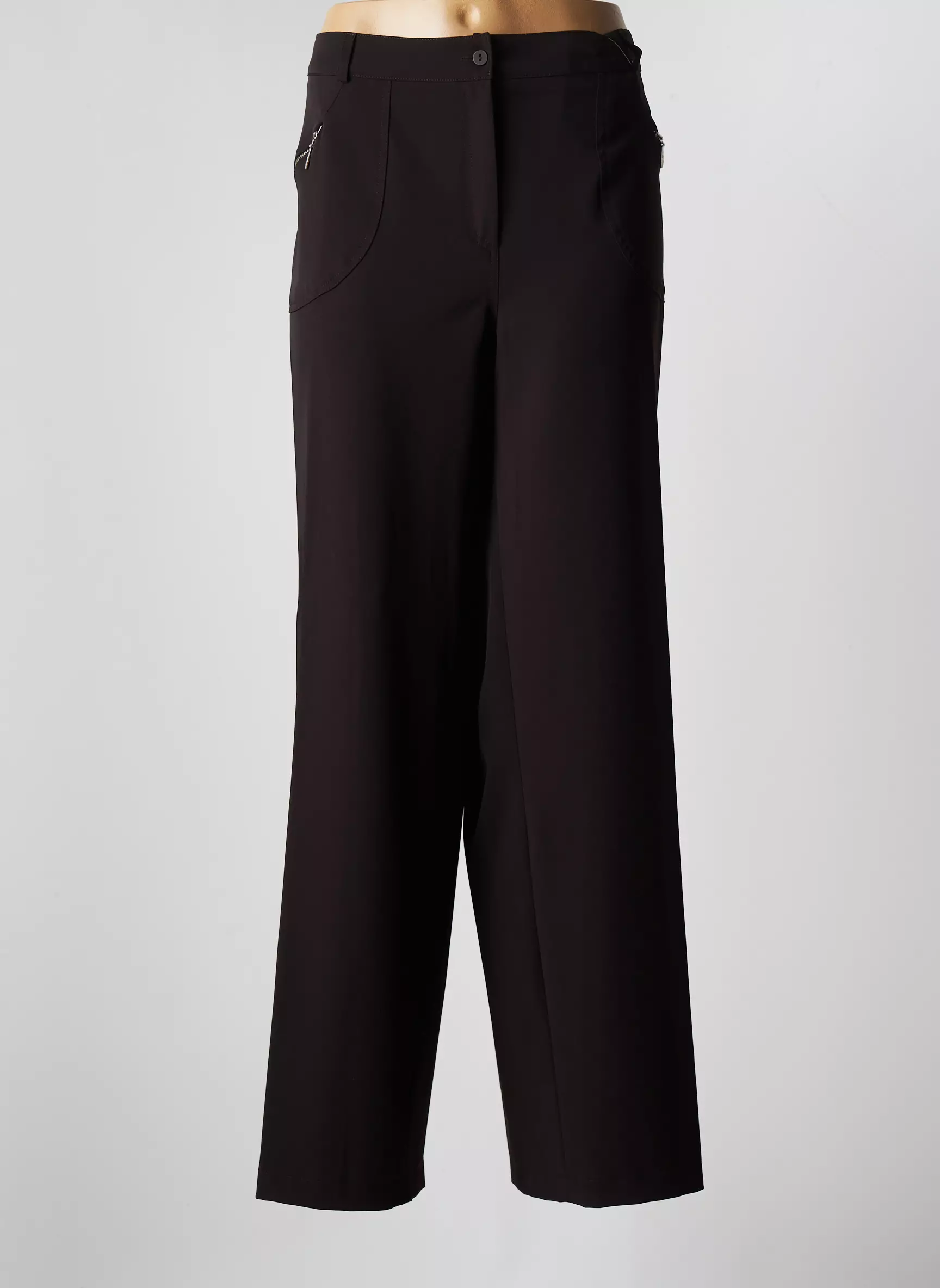 Atlanta Pantalons Larges Femme couleur marron