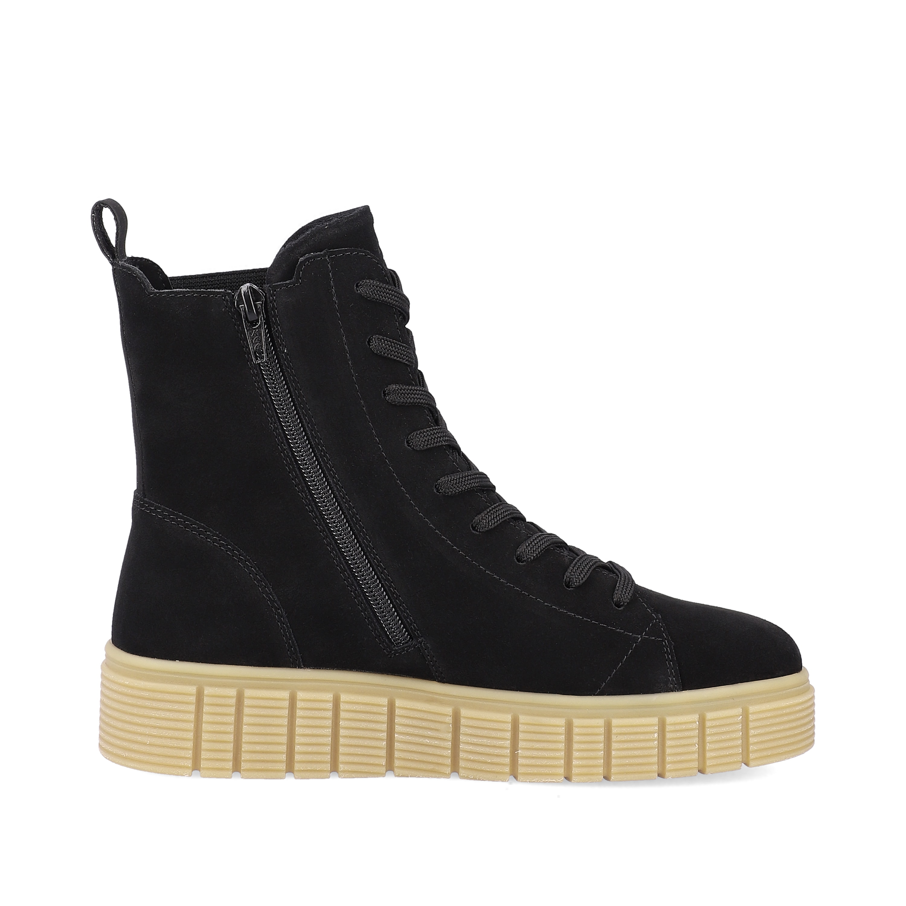 Rieker Damen Chelsea Boots urban-black sand-beige