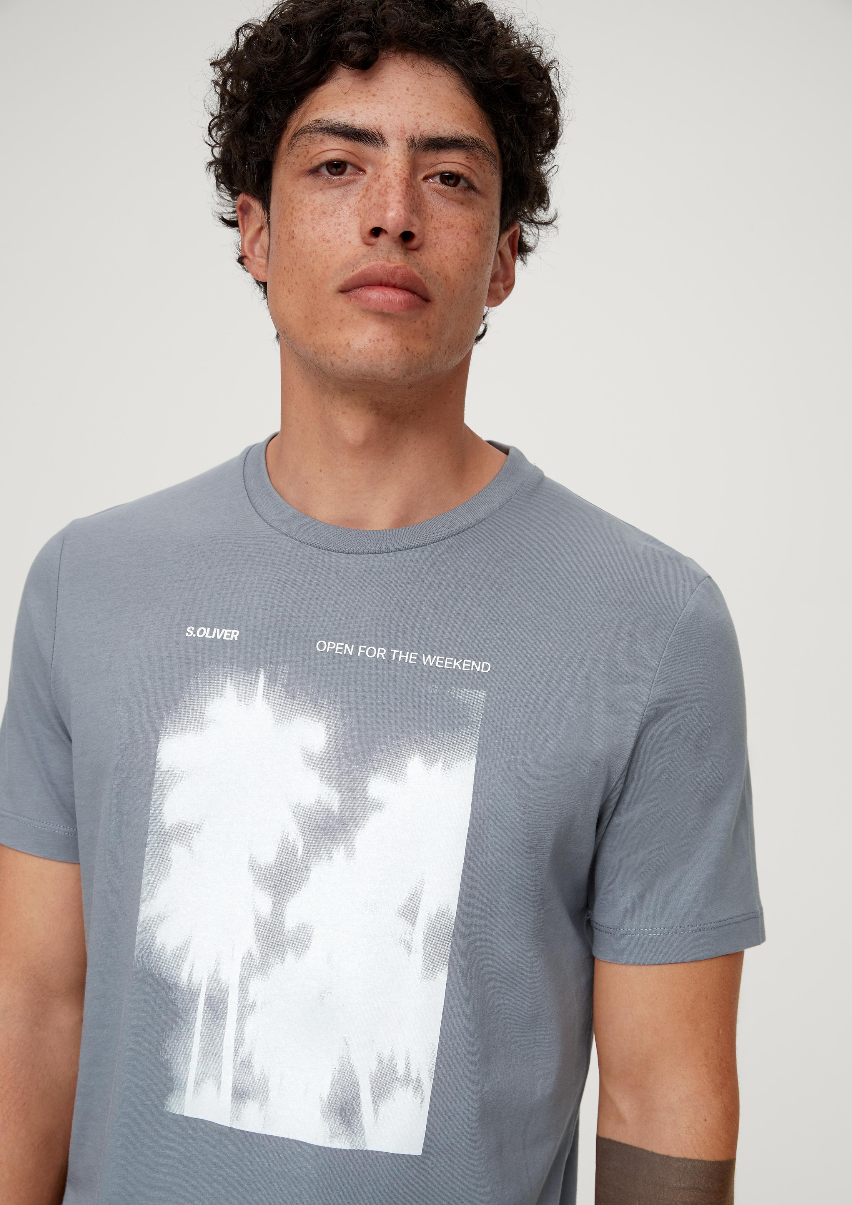 Baumwollshirt mit Frontprint  2131368-95D1
