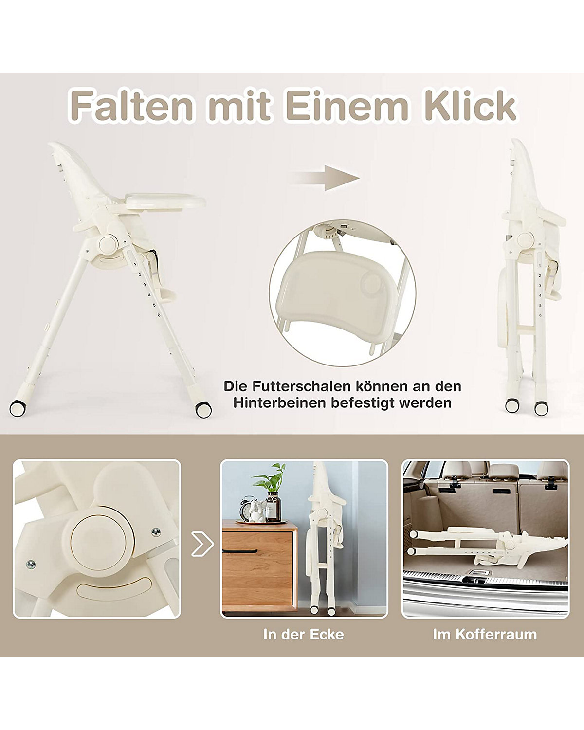 Babyhochstuhl Höhenverstellbar 6-36 Monate