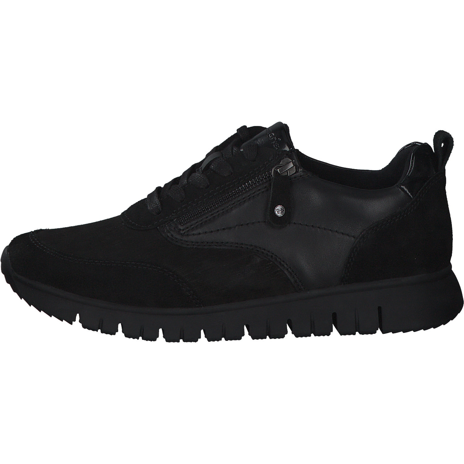 Jana Shoes 83705, Schnürschuhe, Damen, Schwarz