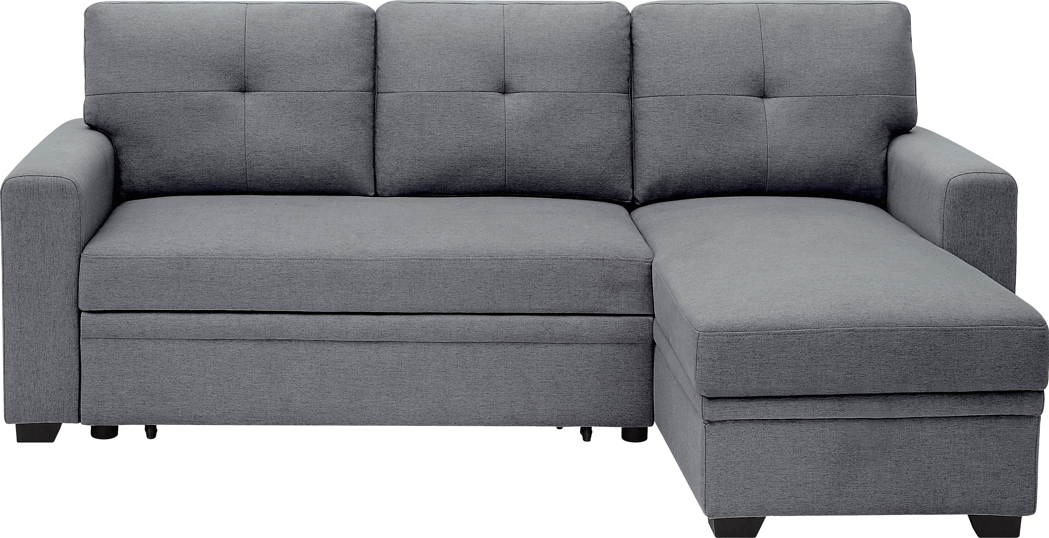 ATLANTIC home collection Schlafsofa Gerrit, Ecksofa, mit Bettfunktion, Recamiere rechts oder links montierbar