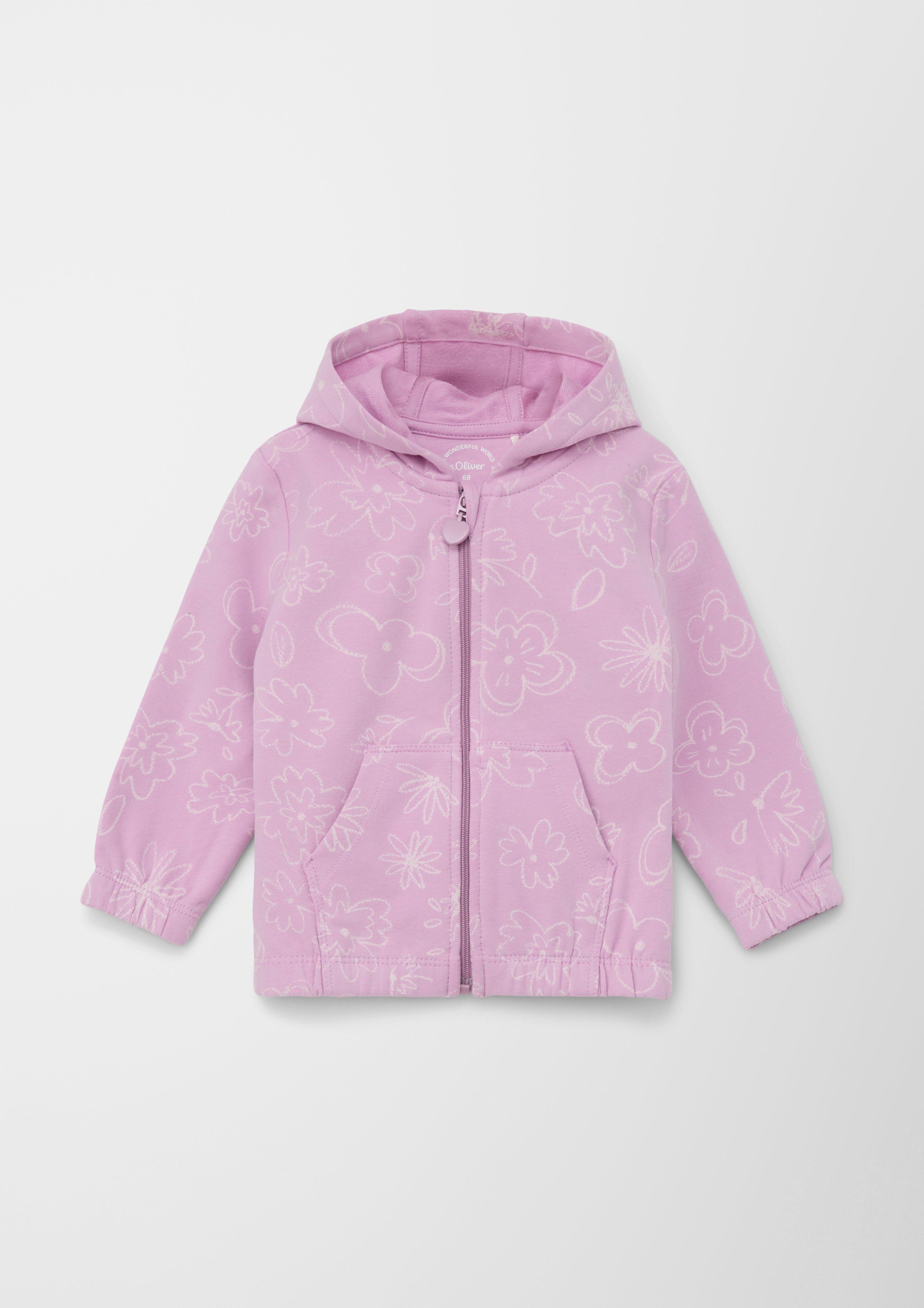 Sweatjacke mit Allover-Muster  2128791-44A6