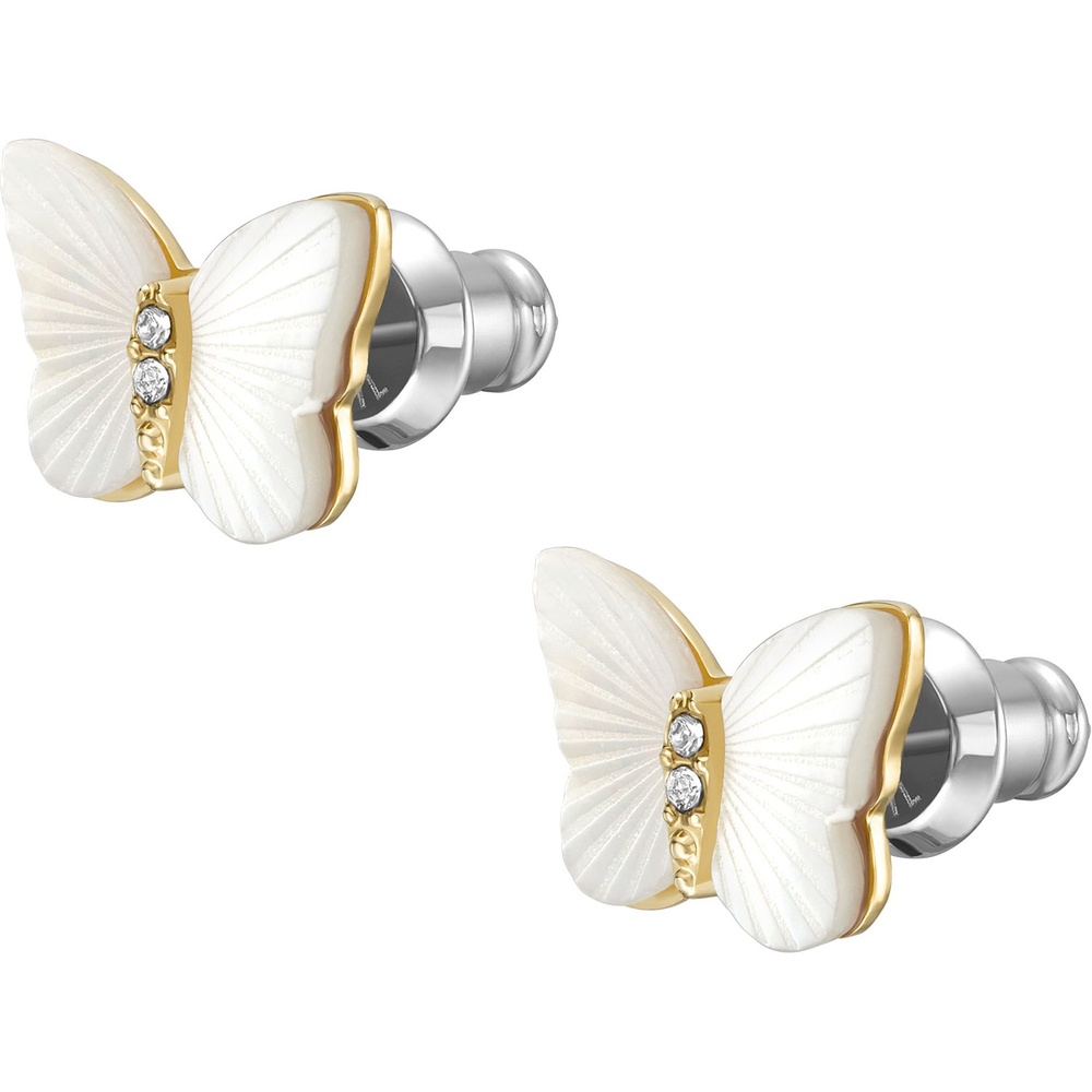 Fossil Boucles d'oreilles à fermoir à poussette Acier inoxydable Boucles d'oreilles