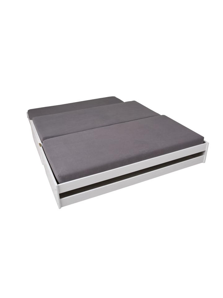 ebuy24 Bett Lotved Weiß 97 x 209 cm günstig kaufen onesize