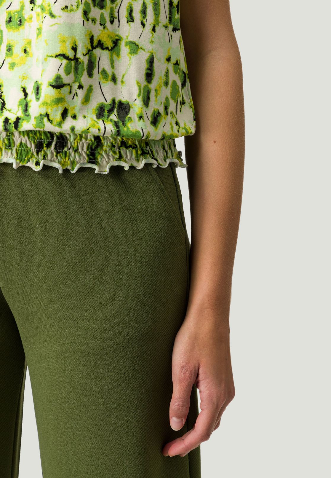 Shirt kurzarm mit gerafftem Saum