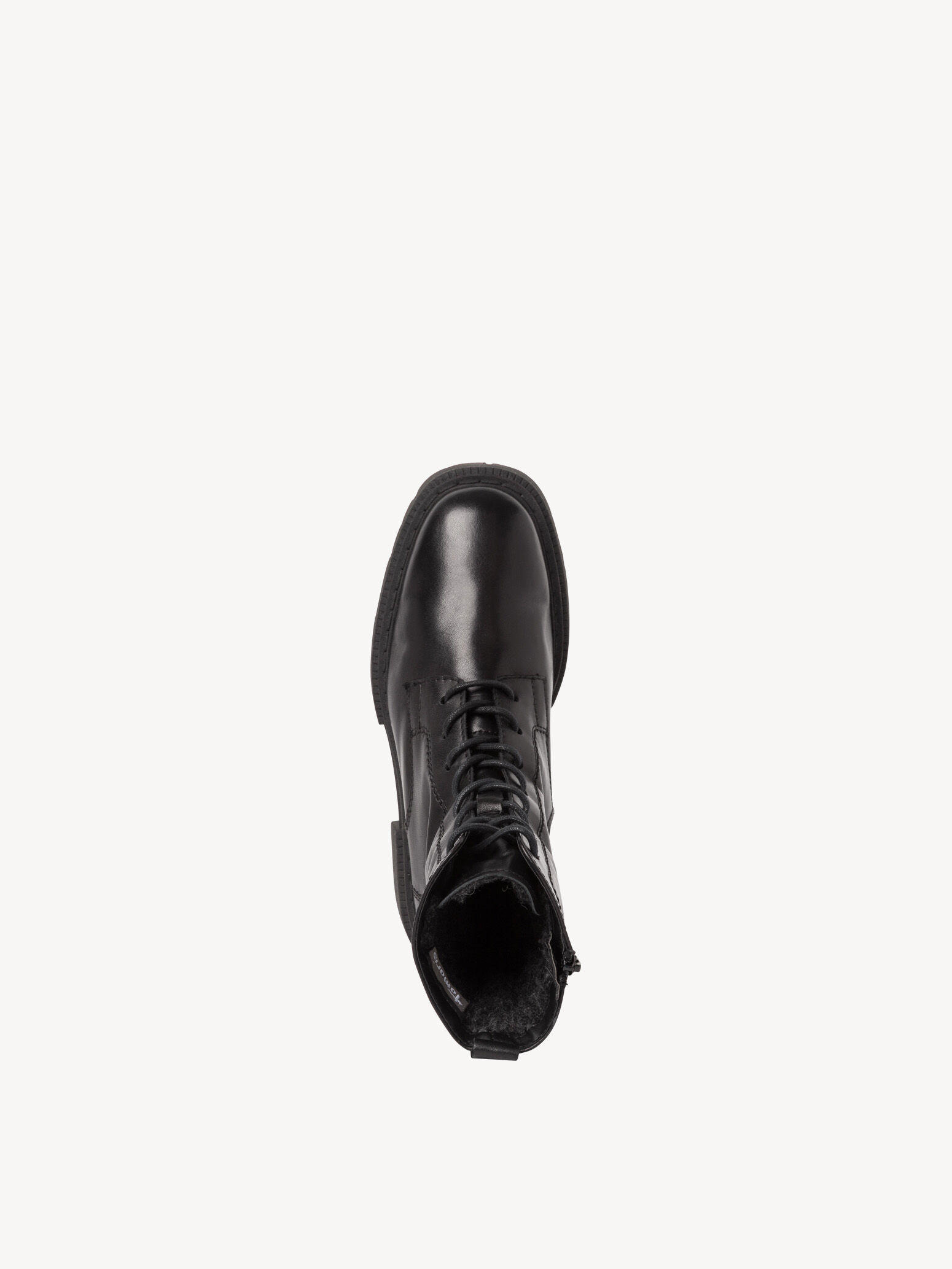 Bottine en cuir - noir doublure chaude
