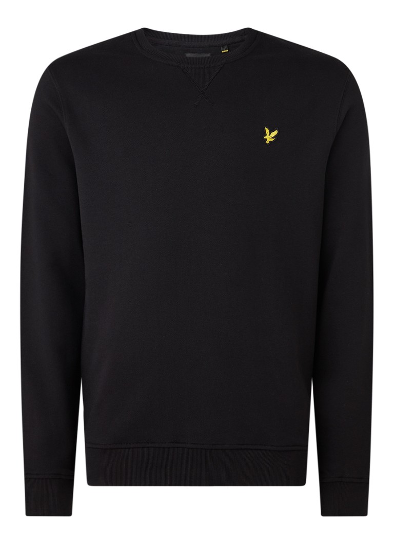 Lyle & Scott Bomullsgenser med logoapplikasjon