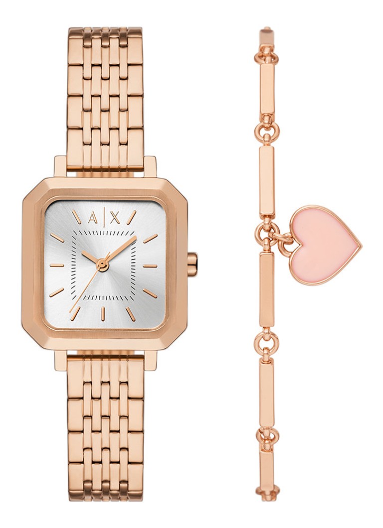 Armani Exchange pulksteņa un rokassprādzes komplekts (2 gab.) AX7164SET